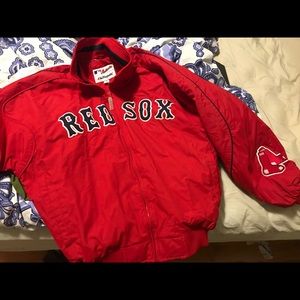 Authentic Red Sox Majestic MLB Warm Up Jacket